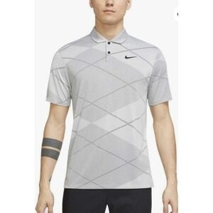 Nike Dri-FIT Vapor Jacquard Geometric Golf Polo Shirt 2XL Photon Dust DH0820-025